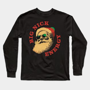 big nick energy - art drawing - big nick energy vintage Long Sleeve T-Shirt